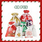🎁50% RABATT NU! Premium Julklappspåsar med Snoddar – Återanvändbara Julpåsar, Tomtmönster Godispåsar för Festfavoriter & Julklappsinpackning