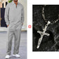 💥 Men’s Waffle Knit Sweatshirt & Straight-Leg Pants Set – Cozy, Breathable & Effortlessly Stylish 👕👖