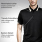 🔥Today 48% off🔥Men's Stretch Ice Silk Short Sleeve Lapel T-shirt
