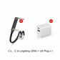 240W Fast Charging Cable with Adjustable Phone Stand