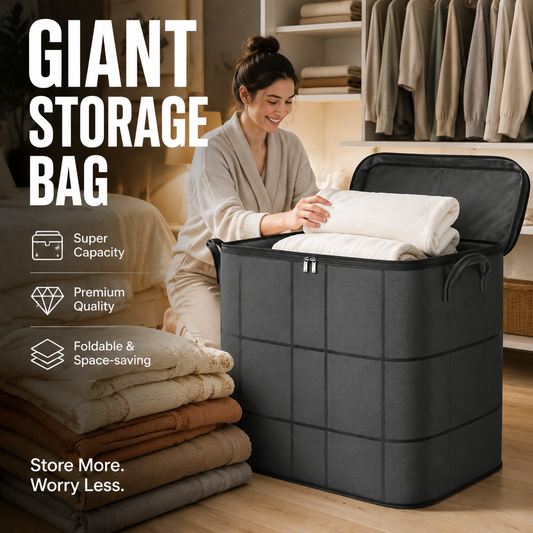 🔥Hot Sale 50% OFF🔥Stop the Clutter Chaos! Giant Storage Bag – Reclaim Your Floor Space Instantly 🏠
