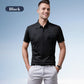 Men's Business Ice Silk Short Sleeves Button Down Shirt