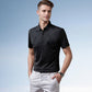 Men's Business Ice Silk Short Sleeves Button Down Shirt