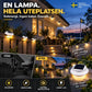☀️ Solcellsdriven LED-vägglampa för takränna | Dekorativ belysning för utomhusbruk