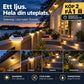 ☀️ Solcellsdriven LED-vägglampa för takränna | Dekorativ belysning för utomhusbruk