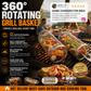 🔥🍖 Tidsbegränsat BBQ-erbjudande – 360° rullande grillkorg | Grillkorg med non-stick-beläggning för kött, grönsaker & annat