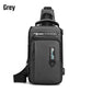 Men's Sling Bag Backpack with USB Charging Port