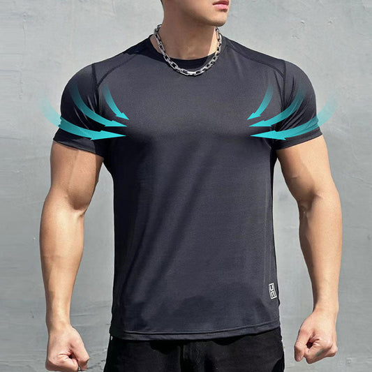 Sporty Quick-Dry T-Shirt for Plus Size Men