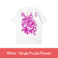 Trendy Thermochromic Breathable Floral Printed Short Sleeve T-Shirt