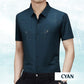 Men's Ice Silk Business Short-Sleeved Shirt