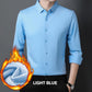 🌲Christmas Sale 50% OFF🌲Men's Solid Color Plush-Lined Shirt
