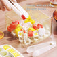 🔥Essentials for Summer🧊2 Tier Convenient Push-In Ice Cube Mold with Tray Case❄️🍹