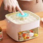 🔥Essentials for Summer🧊2 Tier Convenient Push-In Ice Cube Mold with Tray Case❄️🍹