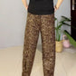 Women's Leopard Print Pants with Pockets