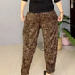 Women's Leopard Print Pants with Pockets