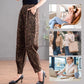 Women's Leopard Print Pants with Pockets