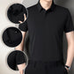 Men's Business Casual Short-Sleeve Zipper Shirt