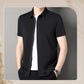 Men's Business Casual Short-Sleeve Zipper Shirt