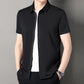Men's Business Casual Short-Sleeve Zipper Shirt