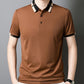 🔥Today 48% off🔥Men's Stretch Ice Silk Short Sleeve Lapel T-shirt