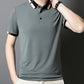 🔥Today 48% off🔥Men's Stretch Ice Silk Short Sleeve Lapel T-shirt