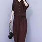 Women's Vintage Relaxed Fit Two-Piece Set