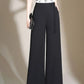 Women's Ankle-Length Chiffon Wide-Leg Pants