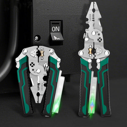 💥Hot Sale For 50% 0FF💥Multifunctional Foldable Wire Stripping Scissors with Electrical Test⚡️✂️