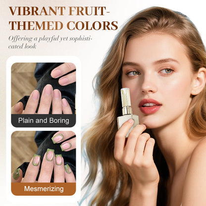 Fruit Color Cat Eye Gel Nail Polish