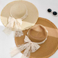 Fashionable Wide Brim Hat With Lace Bow