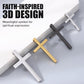 🚗✝️Metal Jesus Christ Cross Badge Stickers|3D Cross Self-Adhesive Car Scratch Cover Sticker