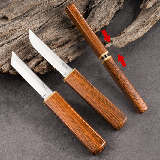 🔥50% off, while stocks last! 🎉2 in 1 Double Knife Set with Wooden Handle