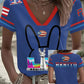 Women's Bunny Football Music Lover Printed T-shirt