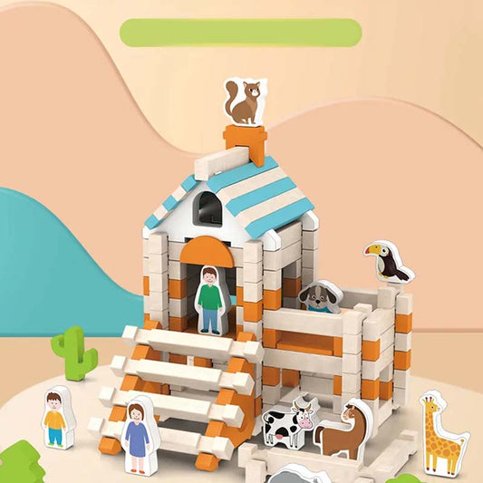 🔥Limited-time offer-Educational Wooden Building Blocks