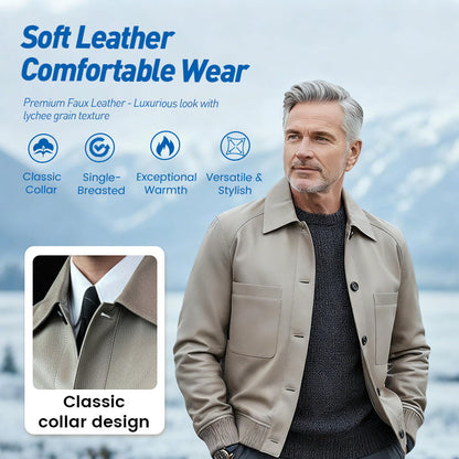 🔥 Hot Sale 50% OFF 🔥Men's Classic Faux Leather Jacket