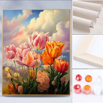 DIY color filling for digital oil painting