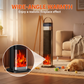 🔥🎁Nyhet 50 % RABATT🔥2-i-1 värmare och luftfuktare, 1500 W bärbar elektrisk värmare med luftfuktningsfunktion, fjärrkontroll, tippskydd, 3-stegs effektreglering, 3D-flammaeffekt, idealisk för sovrum och kontor.