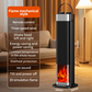 🔥🎁Nyhet 50 % RABATT🔥2-i-1 värmare och luftfuktare, 1500 W bärbar elektrisk värmare med luftfuktningsfunktion, fjärrkontroll, tippskydd, 3-stegs effektreglering, 3D-flammaeffekt, idealisk för sovrum och kontor.