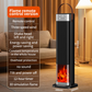 🔥🎁Nyhet 50 % RABATT🔥2-i-1 värmare och luftfuktare, 1500 W bärbar elektrisk värmare med luftfuktningsfunktion, fjärrkontroll, tippskydd, 3-stegs effektreglering, 3D-flammaeffekt, idealisk för sovrum och kontor.