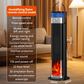 🔥🎁Nyhet 50 % RABATT🔥2-i-1 värmare och luftfuktare, 1500 W bärbar elektrisk värmare med luftfuktningsfunktion, fjärrkontroll, tippskydd, 3-stegs effektreglering, 3D-flammaeffekt, idealisk för sovrum och kontor.