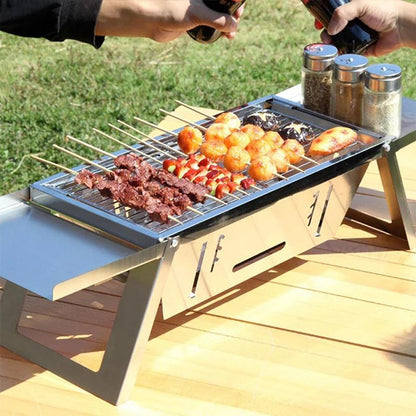 Stainless Steel Folding Outdoor Barbecue