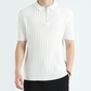 Men's Short Sleeve Knit Lapel T-Shirt