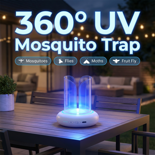 💨360° UV LED Mosquito & Fly Trap Lamp💡✨