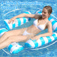 🔥Sommer-Sale - 40 % Rabatt💥 Inflatable Stripe Pool Float Lounge Chair