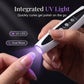 💅✨ 2-i-1 Elektrisk Nagelfil med UV-lampa – Bärbar, Trådlös, För Permanent Salongsmanikyr Hemma 💖🔋