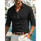 Men's Long Sleeve Button-Up Collared Shirt