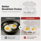🍳Tidsbegränsad 50% rabatt! ♨️ Mikrovågsäggpocherare med lock och handtag, lätt att ta ut och rengöra🥚