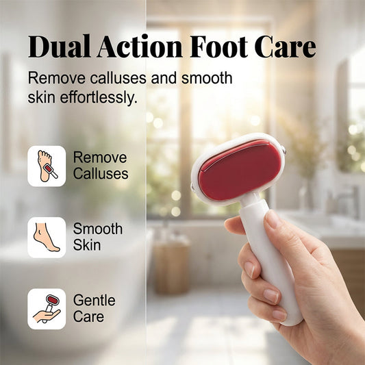 🦶✨50% OFF! 💨💅 Double-Sided Foot Scraper – Removes Calluses & Dead Skin Easily for Smooth, Baby-Soft Feet at Home. Over 41,728 Silky-Smooth Heels!✨