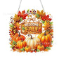 🎃Halloween Sale🍂 Pumpkin wreath with a diamond pattern to hang up – Complete DIY kit