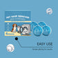 🐾50% OFF NOW! Reusable Pet Hair Remover Laundry Balls, 4‑Pack Washing Machine Hair Catcher, Effective Lint & Fur Trapper for Dog Cat Pet Hair on Clothing & Bedding